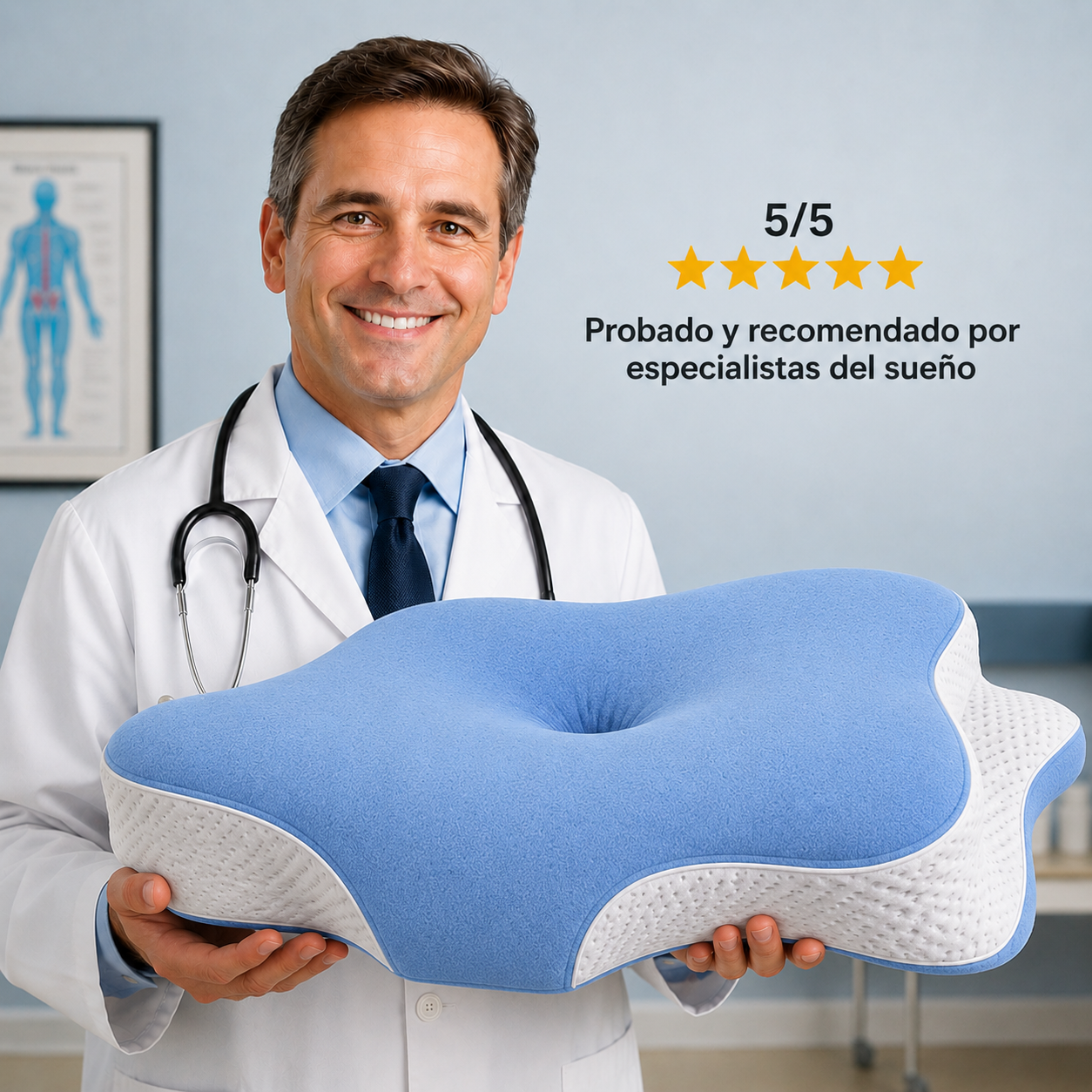 CerviVital™ – Almohada Cervical Ortopédica